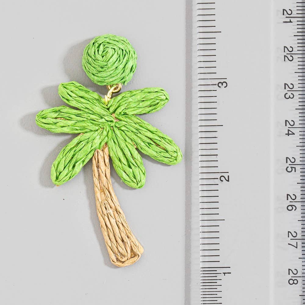The Palm Tree Earrings — Cream