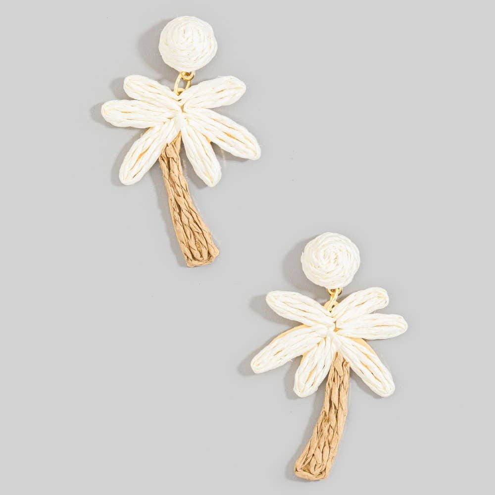 The Palm Tree Earrings — Green